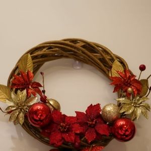 Homemade Golden Wreath